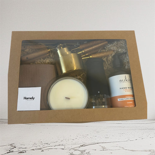 Crochet blanket + Homely gift box bundle