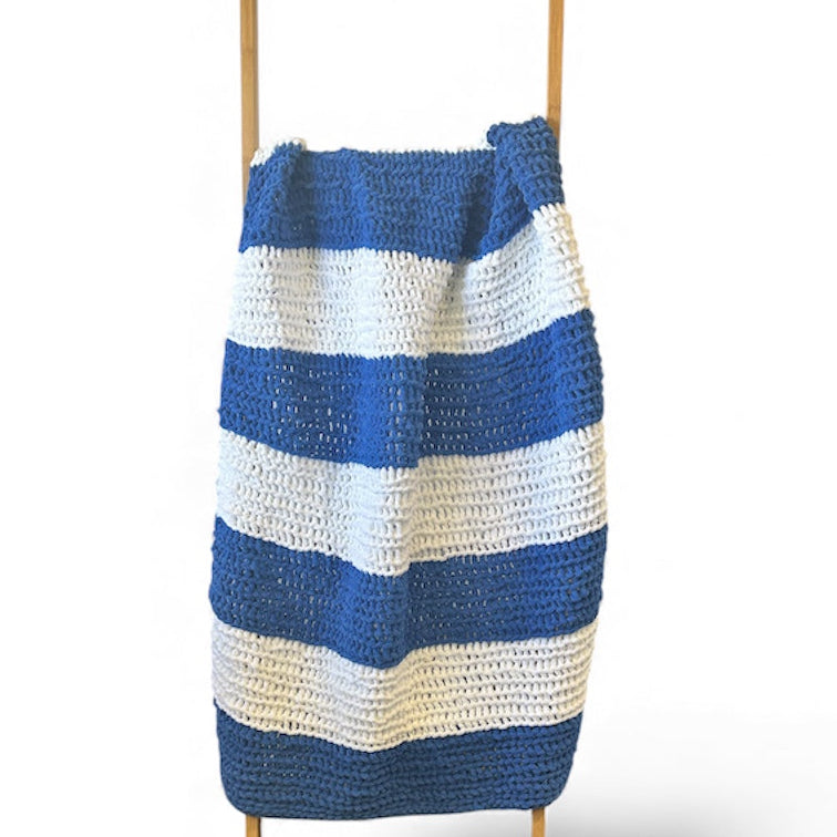 Handmade Crochet Throw Blanket - Hamptons