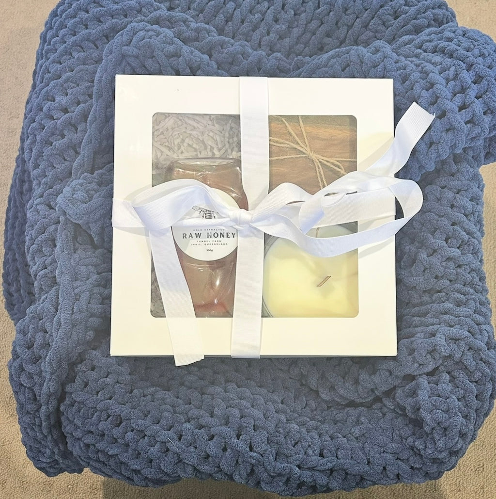 Handmade Bundle - Throw + Coastal Handmade Box