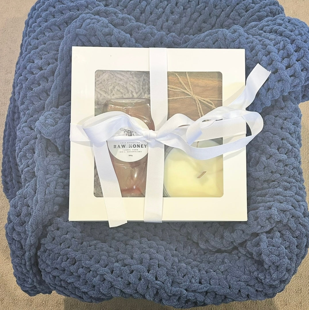 Handmade Bundle - Throw + Coastal Handmade Box