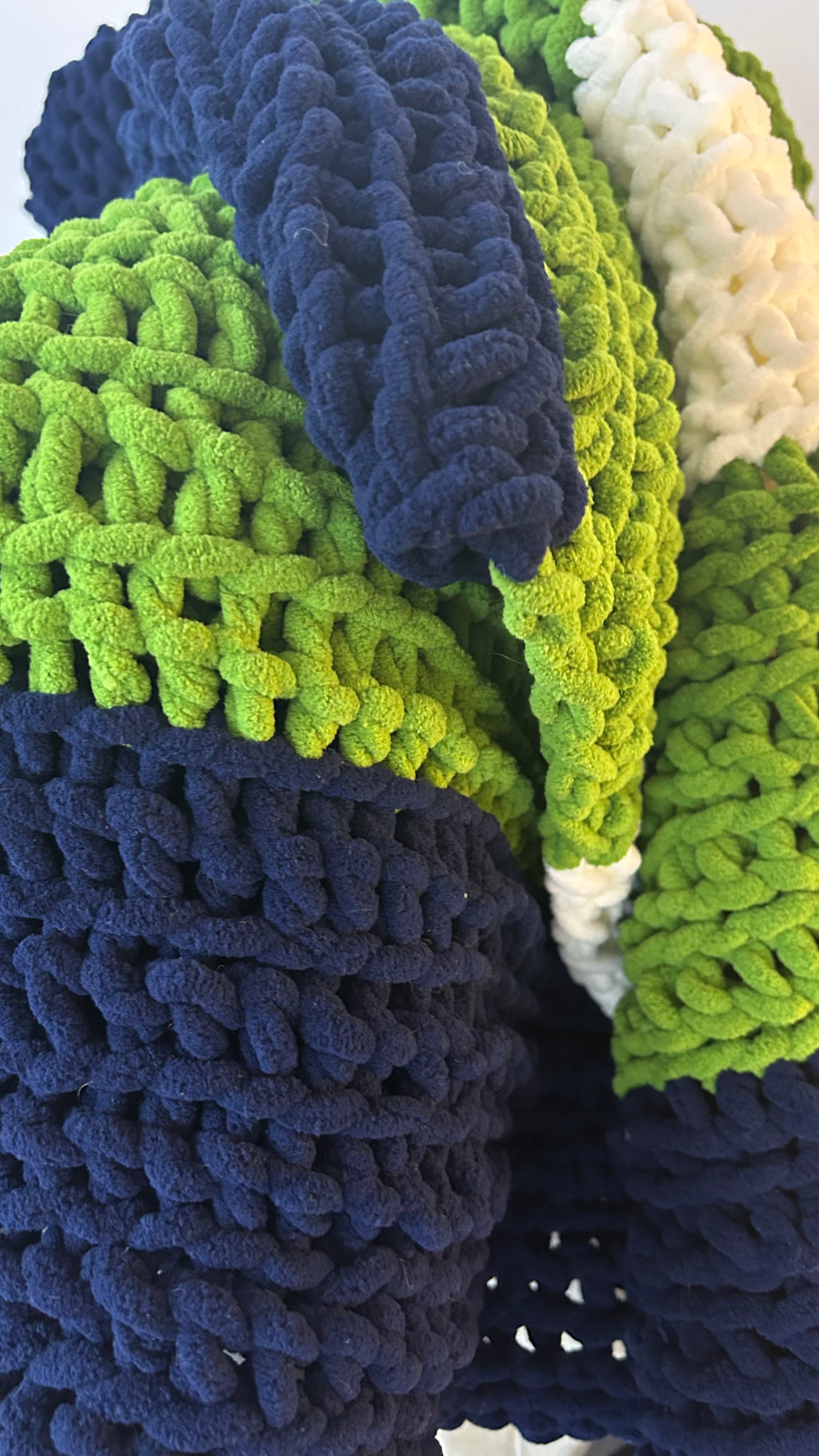 Handmade Crochet Blanket – Throw Size - NRL WARRIORS