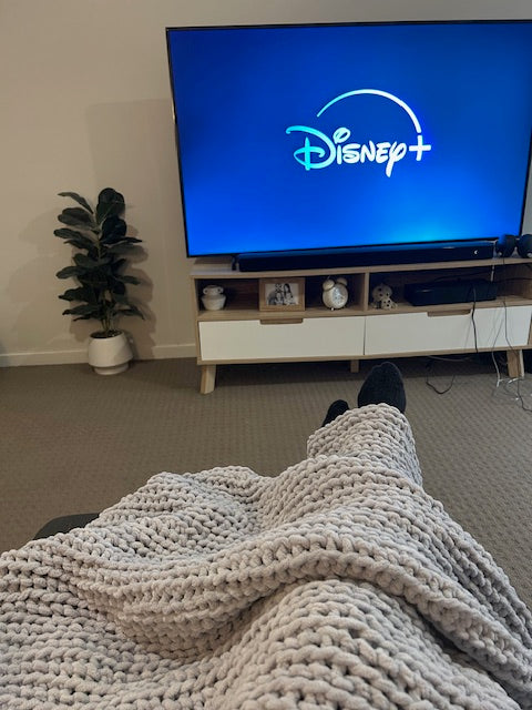 Handmade Crochet Blanket – Throw Size - Grey