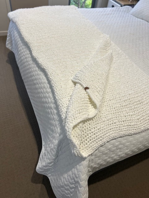 Handmade Crochet Blanket - Single Bed Size