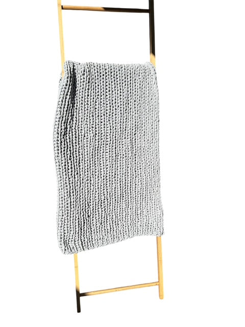 Handmade Crochet Blanket – Throw Size - Grey